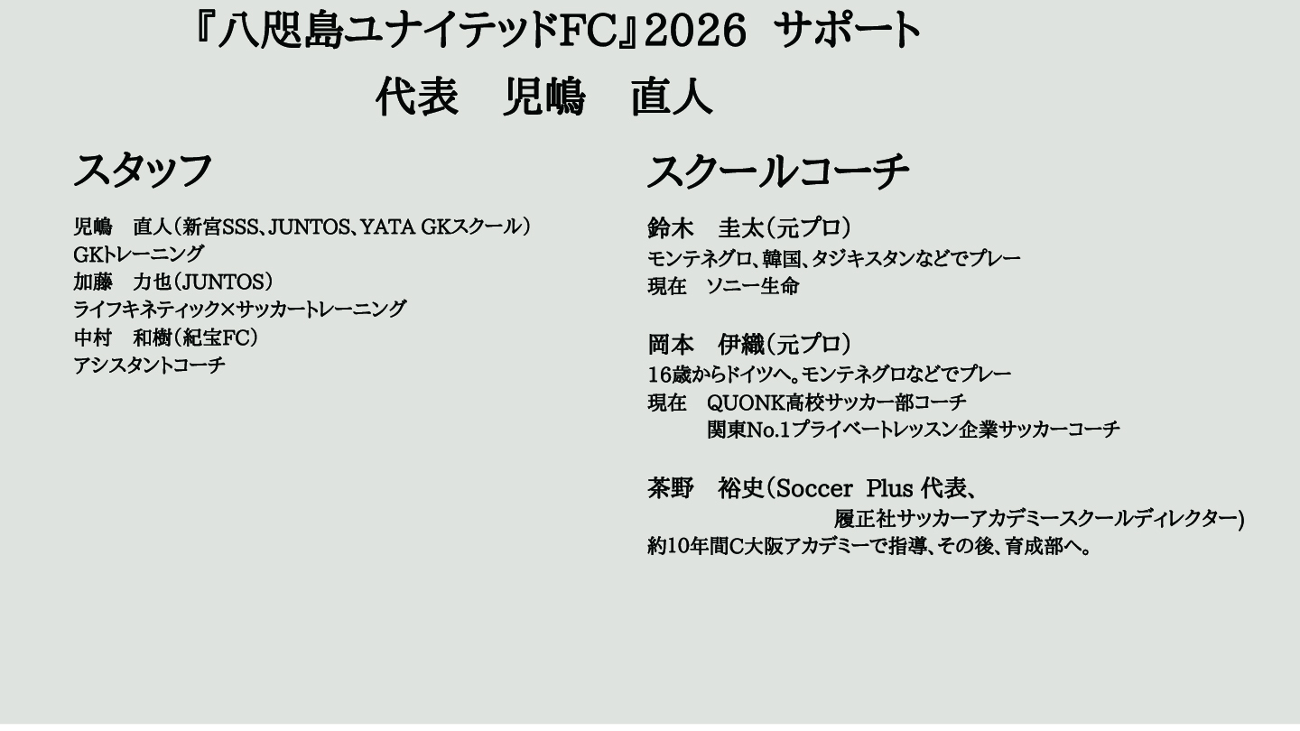 スクールの開催